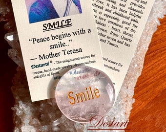 Smile Inspiration Stones, Premium Worry Stones, Smile Comfort Stones, Smile Energy Stones, Smile Fidget Stones, Smile Anti-Anxiety Stones