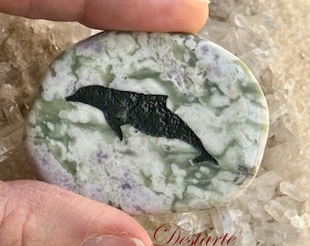 Dolphin Totem Stones, Worry Stones, Comfort Stones, Power Animal, Energy Stones, Pocket Stones , Dolphin Power Animal Totem, Pocket Altar