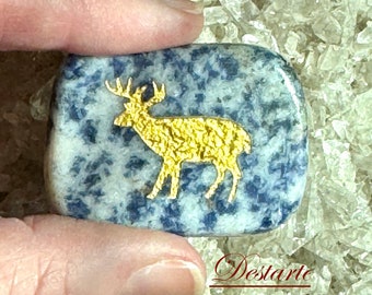 Deer Totem Stones, Worry Stones, Comfort Stones, Power Animal, Energy Stones, Pocket Stones