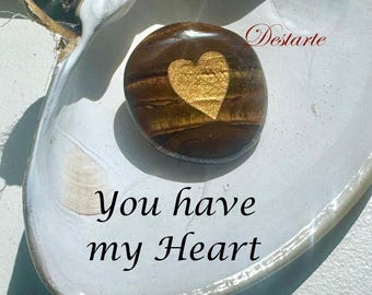 HEART Inspiration Stones, HEART Worry Stones, HEART Comfort Stones, Heart Fidget Stones, Heart Anti-Anxiety Stones, Heart Stones