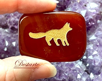 Fox Totem Stones, Worry Stones, Comfort Stones, Power Animal, Energy Stones, Pocket Stones, Fox Power Animal Totem