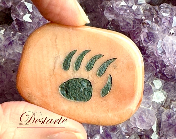 Bear Claw Totem Animal Stones, Comfort Stones, Worry Stones, Power Stones, Bear Power Animal Totem Stones, Bear Claw Pocket Altar