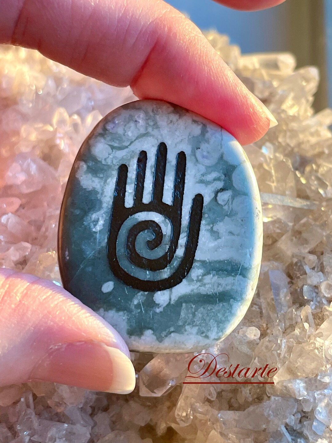 Healer's Hand/shaman's Hand/reiki Hand Stones, Comfort Stones, Healing