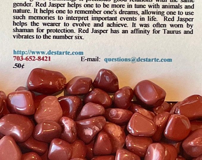 Red Jasper Tumbled Stones, The Supreme Nurturer