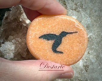 Hummingbird Totem Stones, Worry Stones, Comfort Stones, Power Animal, Energy Stones, Pocket Stones, Hummingbird Power Animal Totem,