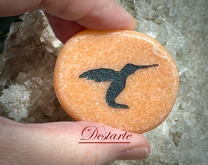 Hummingbird Totem Stones, Worry Stones, Comfort Stones, Power Animal, Energy Stones, Pocket Stones