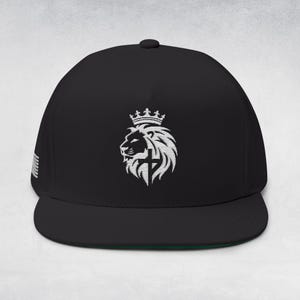 Löwe von Jejuda Hut, christliche Snapback-Hut, Jesus-Hut, glaubensbasierte Kappe, religiöser Hut, gestickter christlicher Hut, christliche Streetwear