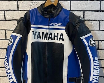 最安値 希少品 YAMAHA ヤマハ バイカージャケット 超希少80s Vintage YAMAHA ヤマハレーシングジャケット XL