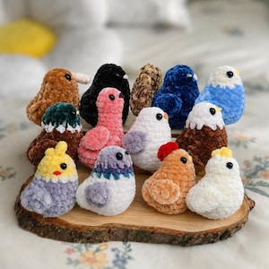 1 in 13 No-sew birds crochet pattern | Birds Crochet Bundle PDF File | Instant download