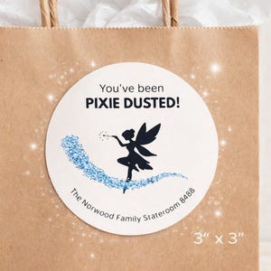 Pixie Dusted Sticker, Cruise Gift Sticker, Personalized Cruise Tag, Pixie Dust Gift Idea