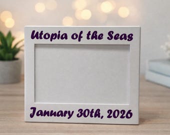 Personalized Photo Frame – Fully Customizable Frame & Text Color