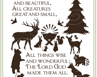 pix All Things Bright And Beautiful Poem Printable all things bright and beautiful etsy