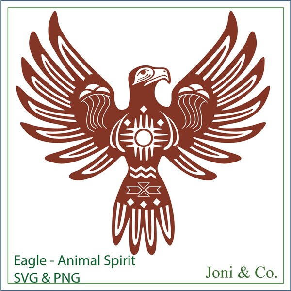 Eagle SVG, American Indian Eagle Spirit animal, totem, Southwest, Native American spirit animals, Coyote spirit,printable, vinyl cutting