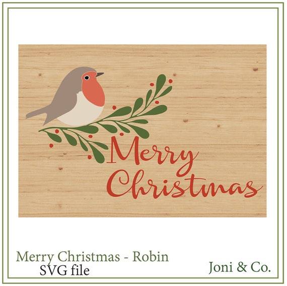 Download Christmas Svg File English Robin Merry Christmas Svg Etsy Yellowimages Mockups