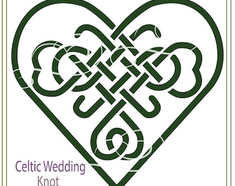 Celtic Wedding Knot SVG,  Celtic, svg cut file, Irish Wedding Knot, vinyl cutting, cards, signs, iron on transfer, St. Patrick's day, SVG