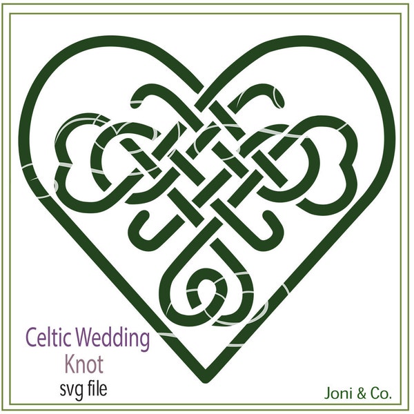 Celtic Wedding Knot SVG,  Celtic, svg cut file, Irish Wedding Knot, vinyl cutting, cards, signs, iron on transfer, St. Patrick's day, SVG