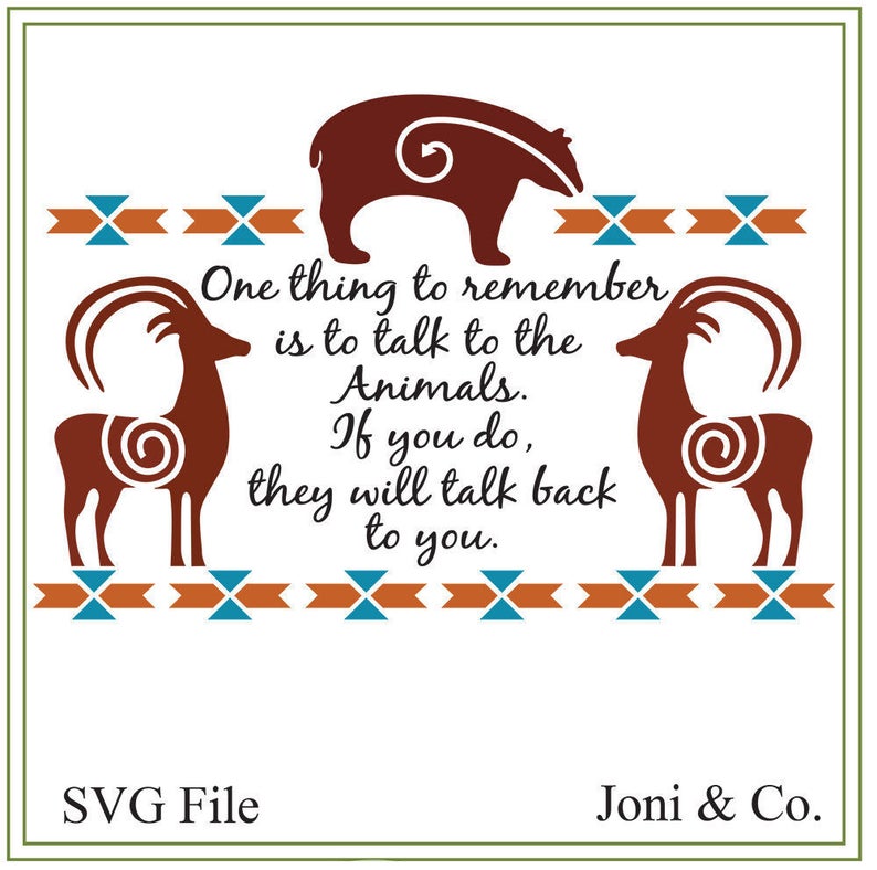 Southwest svg Animal svg Southwest design file for download Etsy