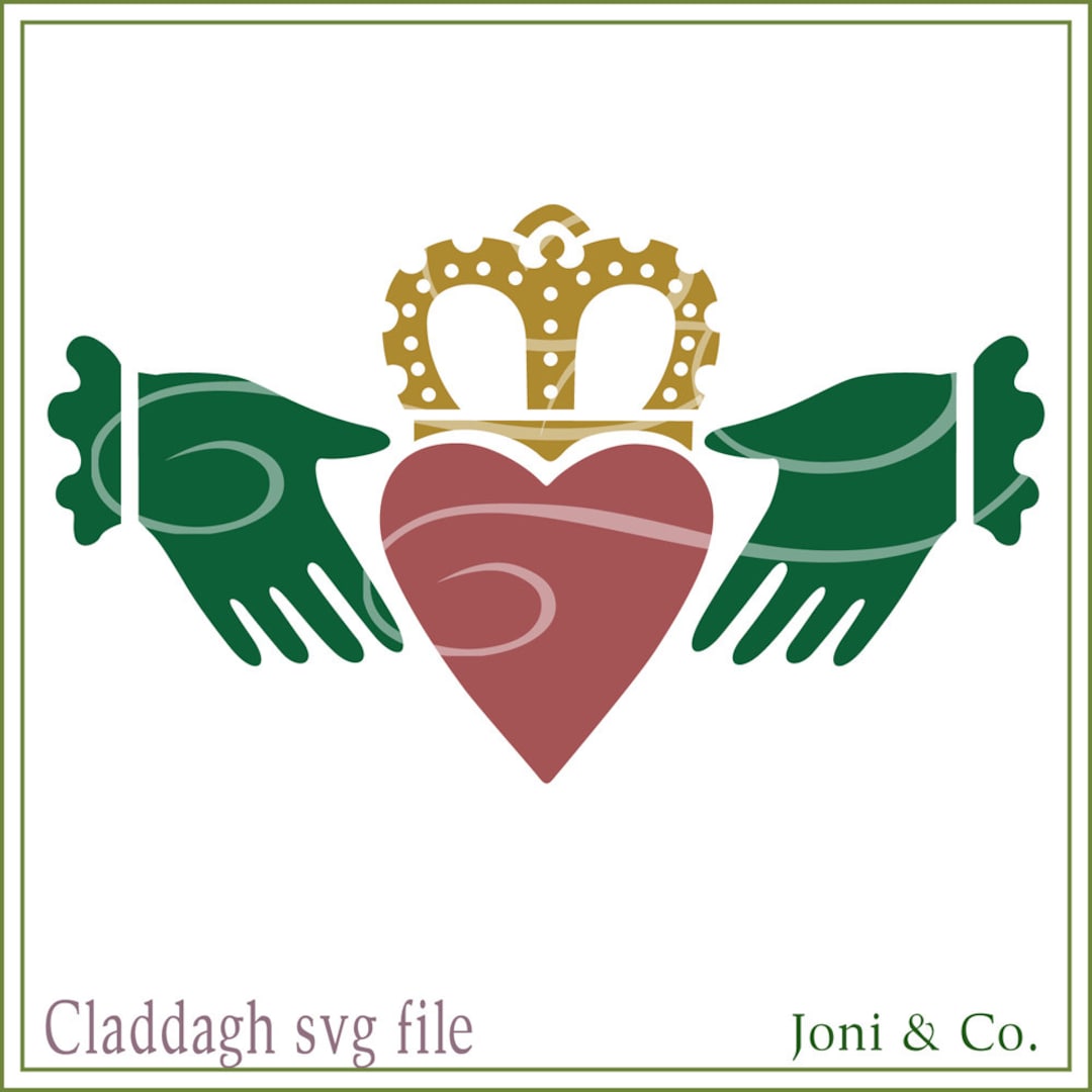 Claddagh SVG, Celtic, Celtic Claddagh, SVG, Celtic Glass Block Design ...