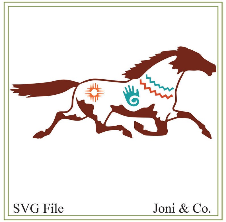 Southwest Horse SVG American Indian Spirit Animal Totem Etsy