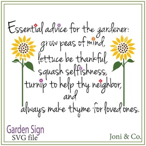 Garden Sign SVG File. Glass Block Design, SVG file, vinyl cutting, printable, iron on transfer for fabric, crafts, cards