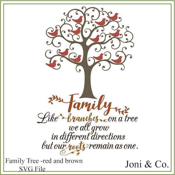 Download Family tree svg. Like branches of a tree svg printable red