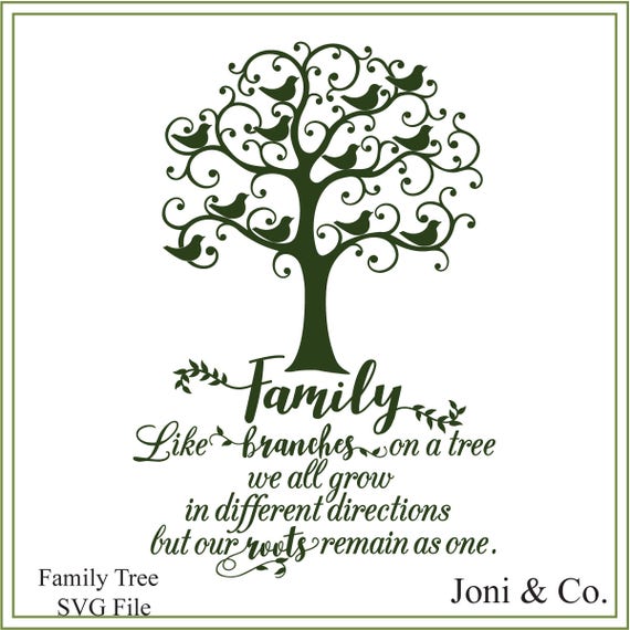 Download Family Tree Svg Like Branches Of A Tree Svg Printable Red Etsy