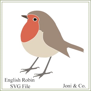 English Robin svg, bird svg, robin svg, printable bird, vinyl, greeting cards, invitations, cutting, British, Christmas birds, Christmas svg