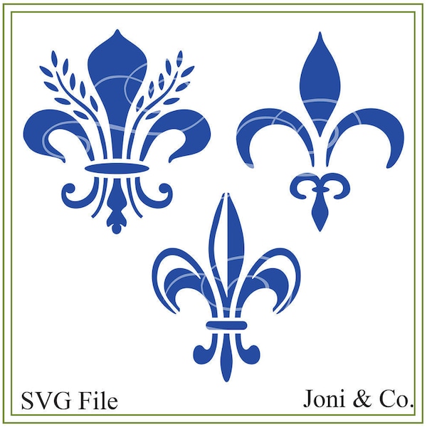 Fleur de Lis svg, French svg, French cutting file, Use for iron on transfers, printable cards, vinyl cutting projects. French motifs svg