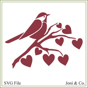 Oiseau svg, svg amour, Saint-Valentin SVG, mariage SVG, découpe vinyle, cartes de voeux, SVG, fer à repasser, scrapbooking