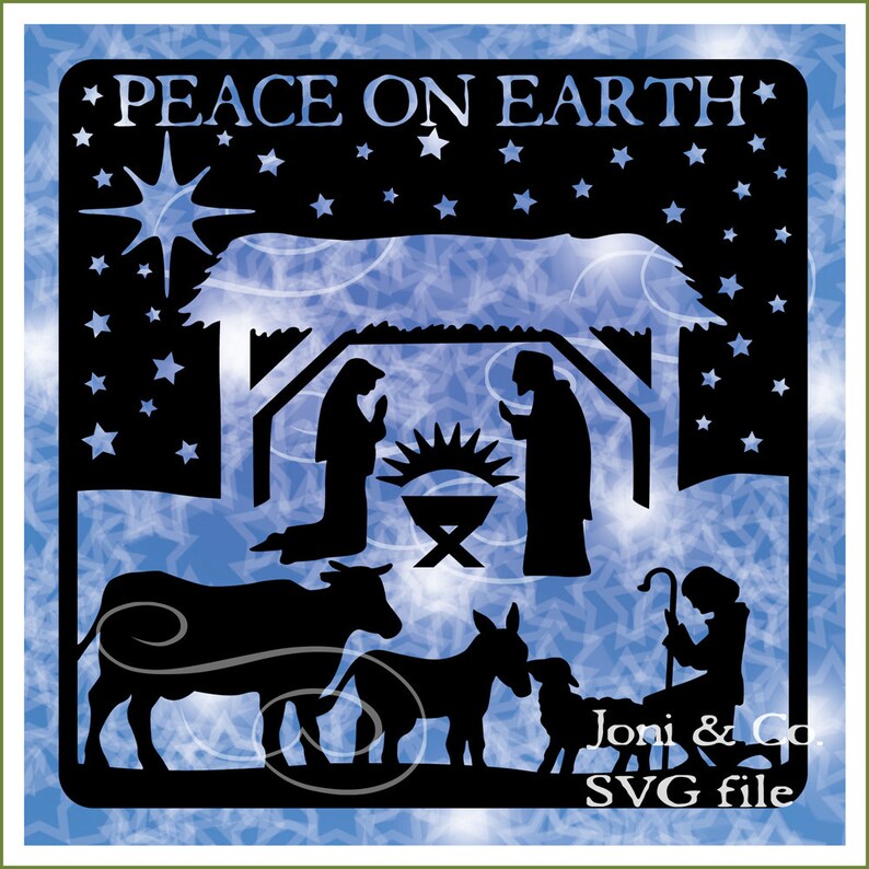 Download Nativity Christmas svg File Nativity Nativity Scene SVG cut | Etsy