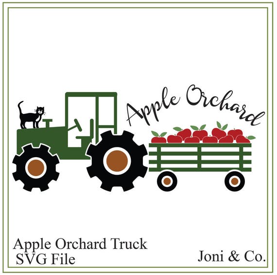 Download Apple Orchard Truck svg Autumn svg harvest svg sign svg | Etsy