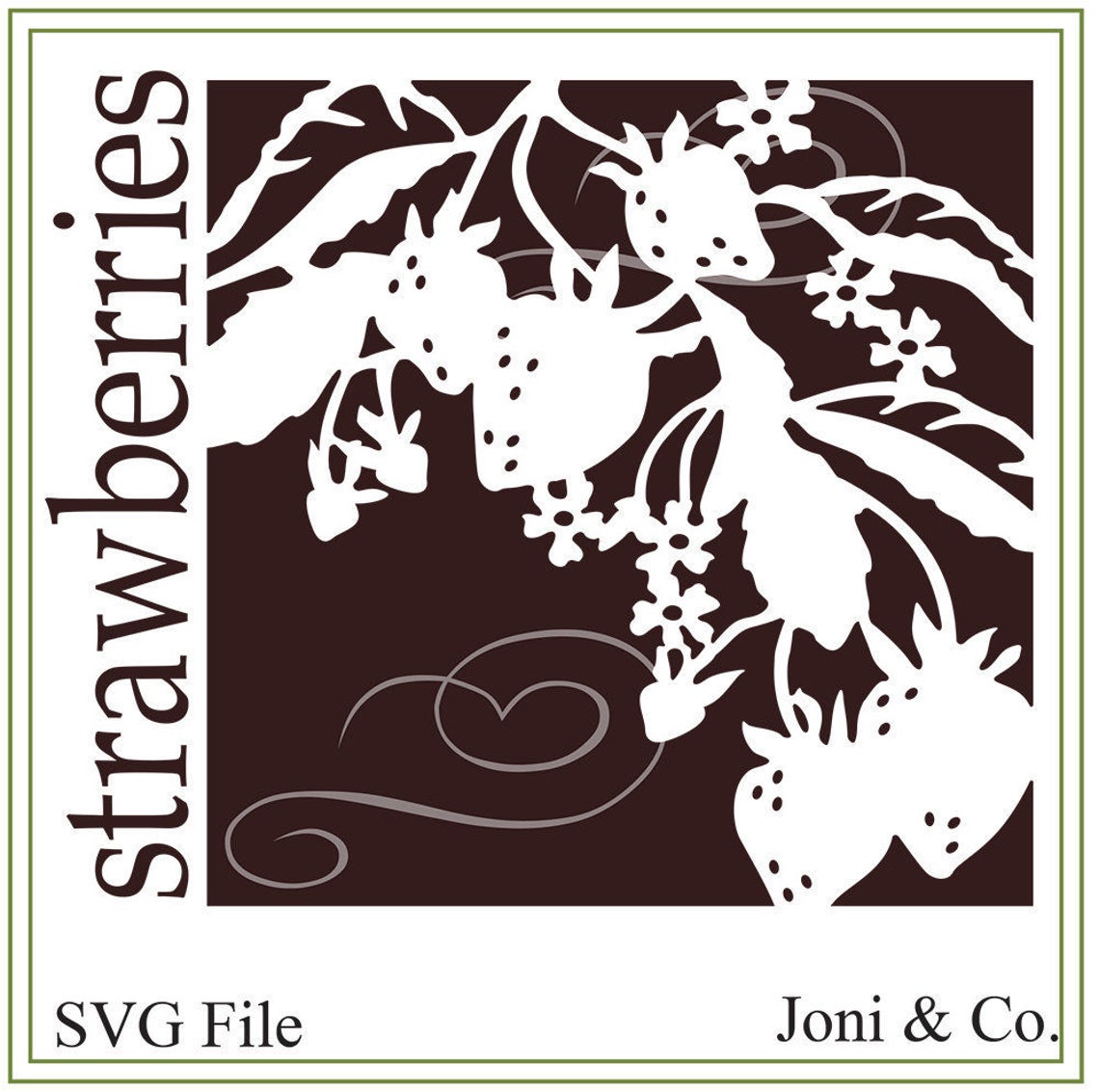 Download Strawberry SVG File Garden sign svg Glass block svg Fruit ...