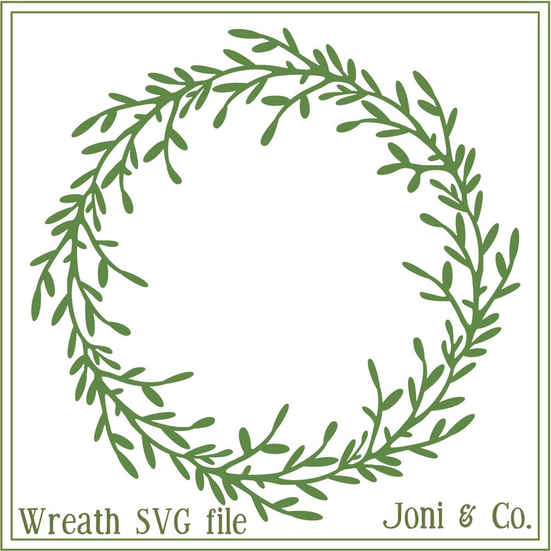 Download Wreath svg Twig wreath svg Wedding wreath monogram wreath | Etsy
