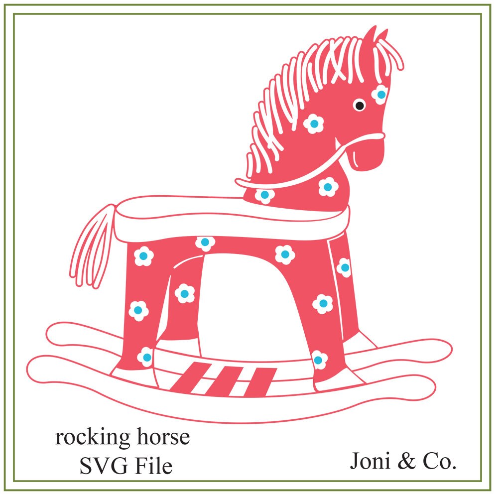 Download Rocking Horse svg horse svg children svg kids baby svg | Etsy
