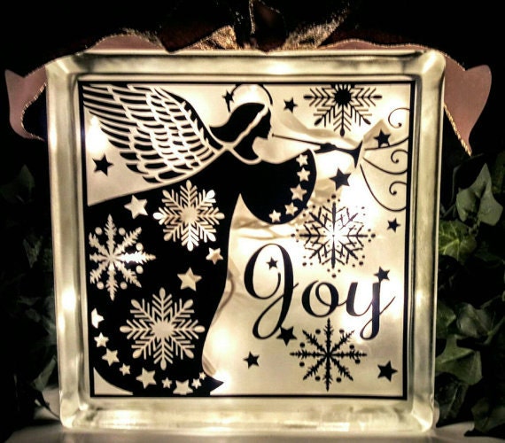 Download Free Christmas Angel Svg File Glass Block Svg Cut File Glass Etsy SVG DXF Cut File