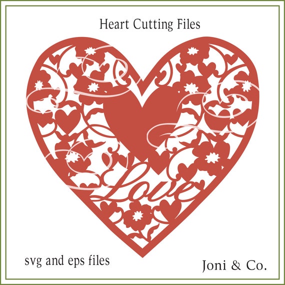 Download Heart Svg File Cut Ornaments Svg Wedding Svg Vinyl Cutting Etsy