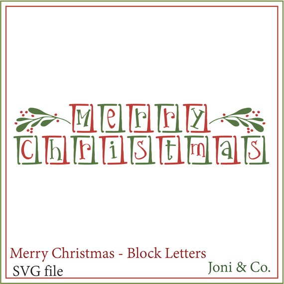 Download Merry Christmas Svg Glass Blocks