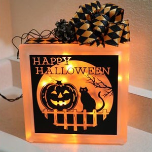 ハロウィーンSVGファイル、フェンスの上の猫、カボチャ、ハロウィーンのイラストSVGダウンロードファイル、ビニールカット、ハロウィーンカード、アイロン接着用