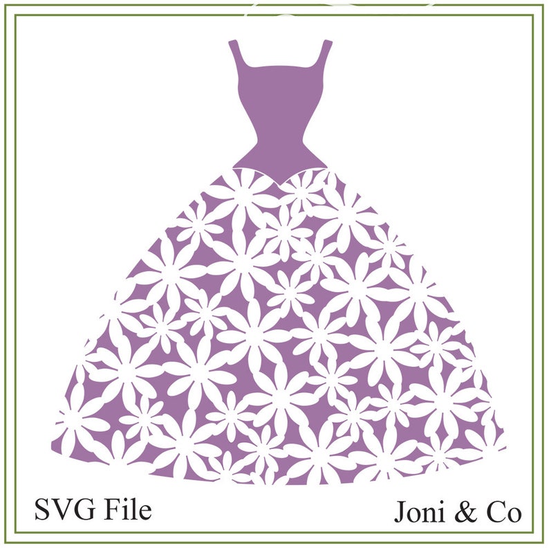 Download Wedding svg Flower Gown SVG Wedding illustration download ...