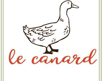 French Duck svg,  French cutting file, Use for iron on transfers, printable cards, vinyl cutting projects. Paris svg