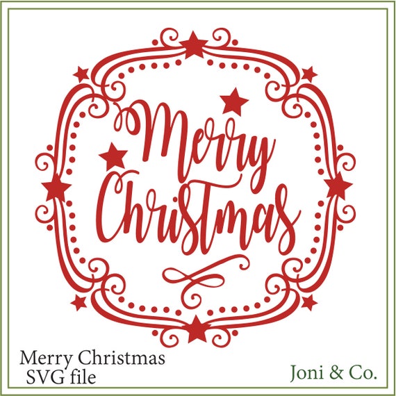 Download Christmas Svg File Merry Christmas Svg Christmas Cards Etsy