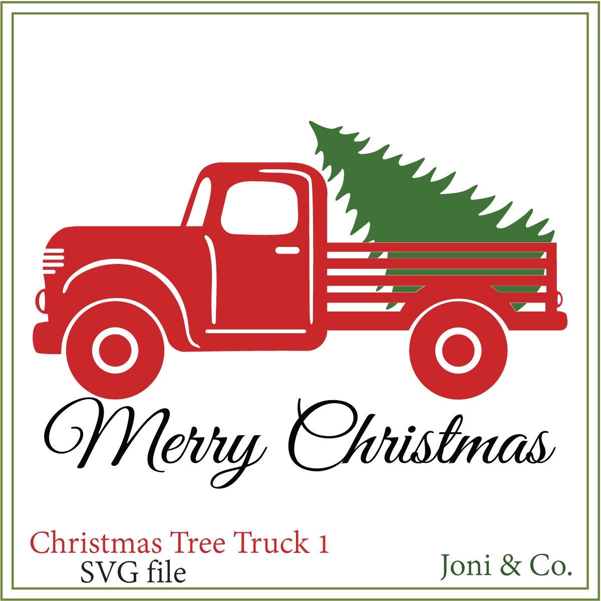 Download Christmas Tree Truck SVG Christmas truck Christmas signs ...