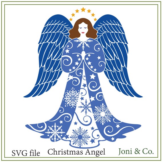 Download Christmas Angel Svg Angel Printable Svg Printable Christmas Etsy
