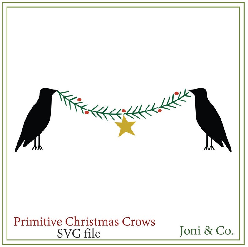 Download Primitive Christmas svg primitive crows svgChristmas cards ...