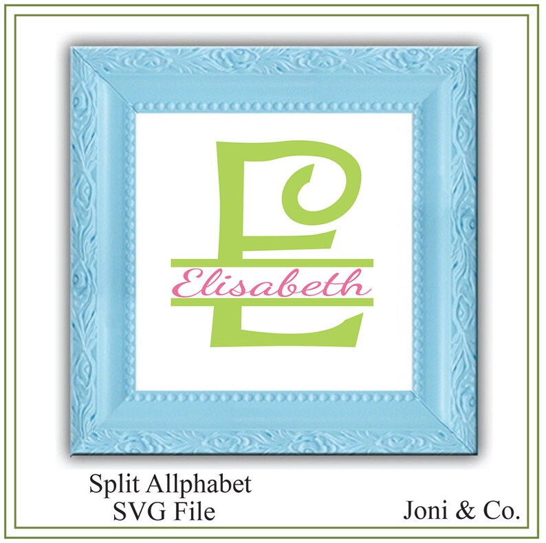 Download Split Alphabet svg SVG Monogram Alphabet Glass Block | Etsy