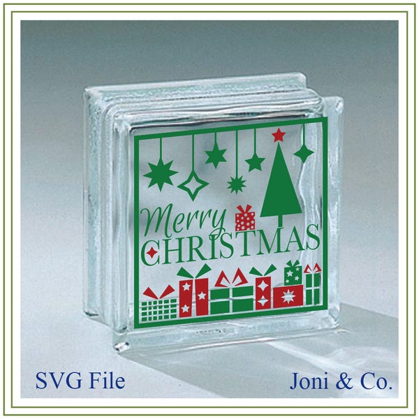 Christmas Vinyl Decals for Glass Blocks Etsy