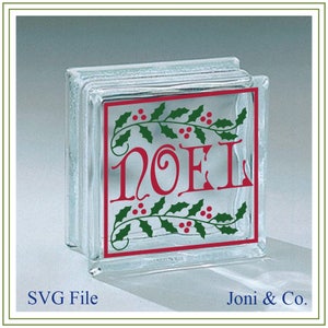 Noel SVG-Datei, Weihnachtsglassteine, Weihnachten svg.  Glasblock SVG-Schnittdatei, Glasblöcke, Vinyl schneiden, Karten, Weihnachtshandwerk