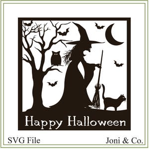ハロウィン svg、魔女、猫 svg、ガラスブロック svg、ビニールカット、ペーパークラフト、カード作り、svg ファイル ハロウィン イラスト、ハロウィン サイン