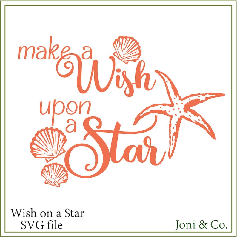 Beach SVG Starfish SVG wish upon a star svg beach signs | Etsy
