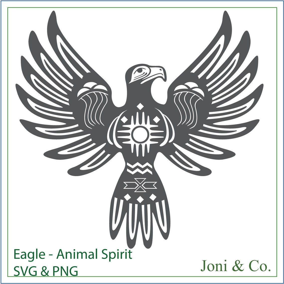 Eagle SVG American Indian Eagle Spirit Animal Totem Etsy